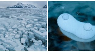 Abraham's ice bubbles: a man-made miracle that the public considers a product of a neural network (9 photos)