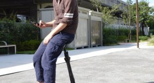 Зонтик-стул от гениальных японских инженеров (5 фото)