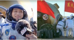 Chinese astronauts returned to Earth after the Shenzhou-17 mission (9 photos + 1 video)