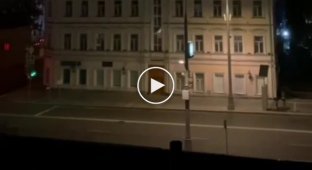 An air raid drill was announced in Moscow at night