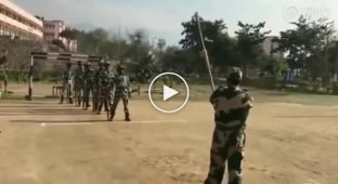 Demonstration performances of the special forces of Eritrea, a country - a military ally of the Russian Federation