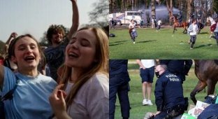 Первоапрельская шутка о музыкальном фестивале в Брюсселе обернулась полицией с водометами (11 фото)