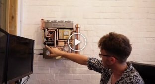 Блогер собрал персональный компьютер из водопроводных труб