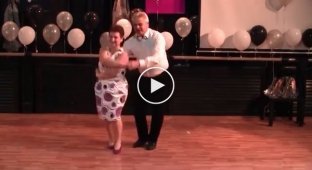 Uncle Misha and Aunt Valya showed how to dance