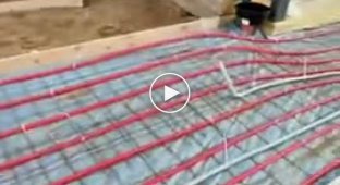 Теплый пол в доме, это не модно, делаем теплый двор