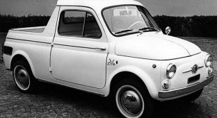 Fiat 500 Ziba — cмешной и маленький пикап на базе малолитражки (8 фото)