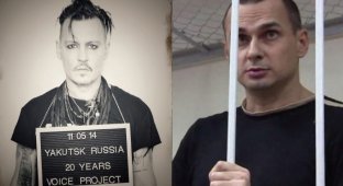 Джонни Депп поддержал осужденного в России украинского режиссера Олега Сенцова (6 фото)