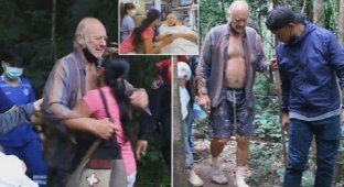 72-летний пенсионер выжил после трех суток в джунглях Таиланда (6 фото + 1 видео)