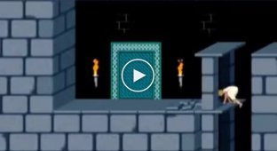 Happy ending in the old Prince of Persia game