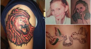 25 идиотов, которые решили сэкономить на татуировке (26 фото)
