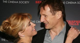The love story of Liam Neeson and his wife (3 photos)