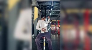 It was his first and last day in the gym