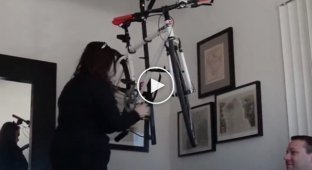 Маленькая квартира и велосипед. Креативное решение для хранения велосипеда в маленькой квартире
