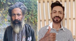 Brazilian hairdresser turns homeless into ladies and gentlemen (31 photos)