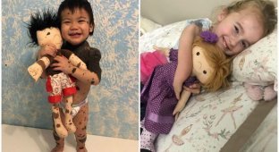 Женщина шьет особенные куклы для детей-инвалидов (25 фото + 1 видео)