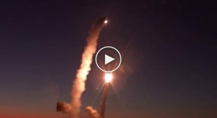 Рашисты опубликовали кадры запуска по Житомиру ракет «Калибр» из акватории Черного моря