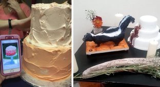 40 Funny, and Often Simply Unsuccessful Wedding Cakes (41 photos)
