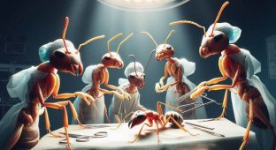 Tiny surgeons. Ants carry out amputations to save the lives of wounded relatives (2 photos + 1 video)