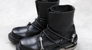 Boots with a rope lace (5 photos)