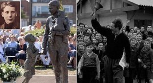 В Великобритании поставили памятник "Пурбекскому Шиндлеру" (6 фото)