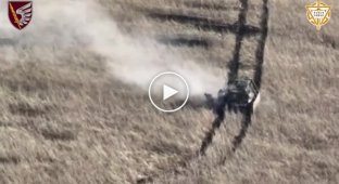 Units of the 79th Air Assault Brigade stopped a Russian MT-LB with a meat insert approaching Ukrainian positions