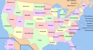 Откуда произошли названия американских штатов (2 фото)