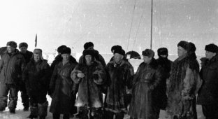 Советские исследователи на Северном Полюсе (33 фото)