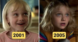 10 bright child roles of Dakota Fanning, who was cast in all Hollywood films where a child was needed (11 photos)