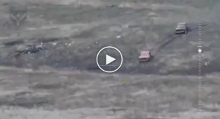 Occupiers in two Zhiguli cars are racing with all their might to their final assault on the Toretsky direction