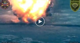 Soldiers of the 110th Separate Motorized Brigade destroyed Russian anti-tank mines - a huge mushroom cloud rose from the explosion