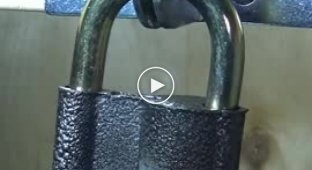 How to open a padlock