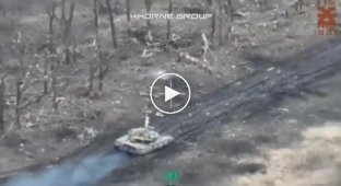 Ukrainian T-64 tank stopped T-72B3 invaders near Avdiivka
