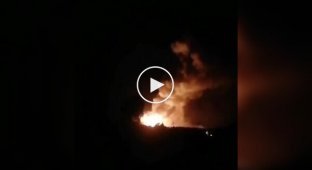 A ammunition depot in the Voronezh region is burning in Russia after a drone attack