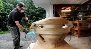 Как создаются необычные деревянные скульптуры Дэвида Кноппа (20 фото)