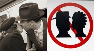 Странный запрет во Франции: там нельзя целоваться на вокзалах (5 фото)