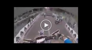Motocross with obstacles