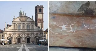 Отпечаток динозавра в соборе Святого Амвросия: древняя тайна Виджевано (7 фото)