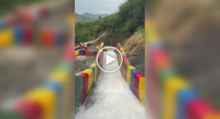 Water attraction in the mountains