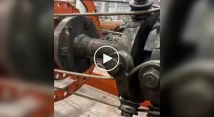 Twisting a steel cable