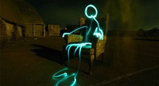 Удивительные световые граффити (20 Фото)