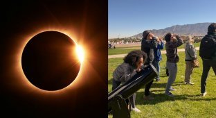 What will the solar eclipse be like on April 8, 2024 (11 photos + 1 video)