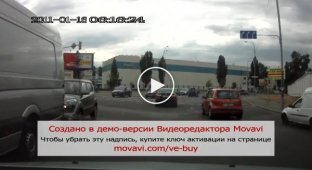 Неадекват на дороге в Киеве