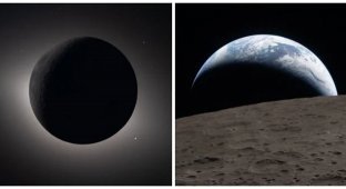 NASA published the first-ever photo of a solar eclipse beyond Earth (4 photos + 1 video)