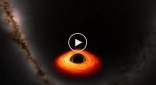 NASA showed what would happen if you fell into a black hole