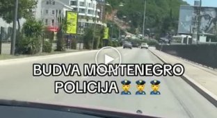 Montenegrin police at work