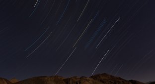 Движение звезд в Долине Смерти (6 фото)