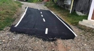 Magnificently repaired roads, from which the eyes are watery (18 photos)