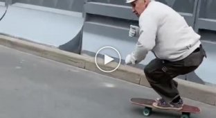 Скейтер Игорь из Петербурга - ему 73 и он даст фору молодым