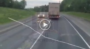 Yes, he is ready at all. Drunk trucker caused an accident in the oncoming lane