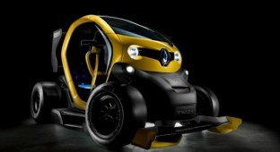 Электрокар Renault Twizy превратили в гоночный болид (12 фото)